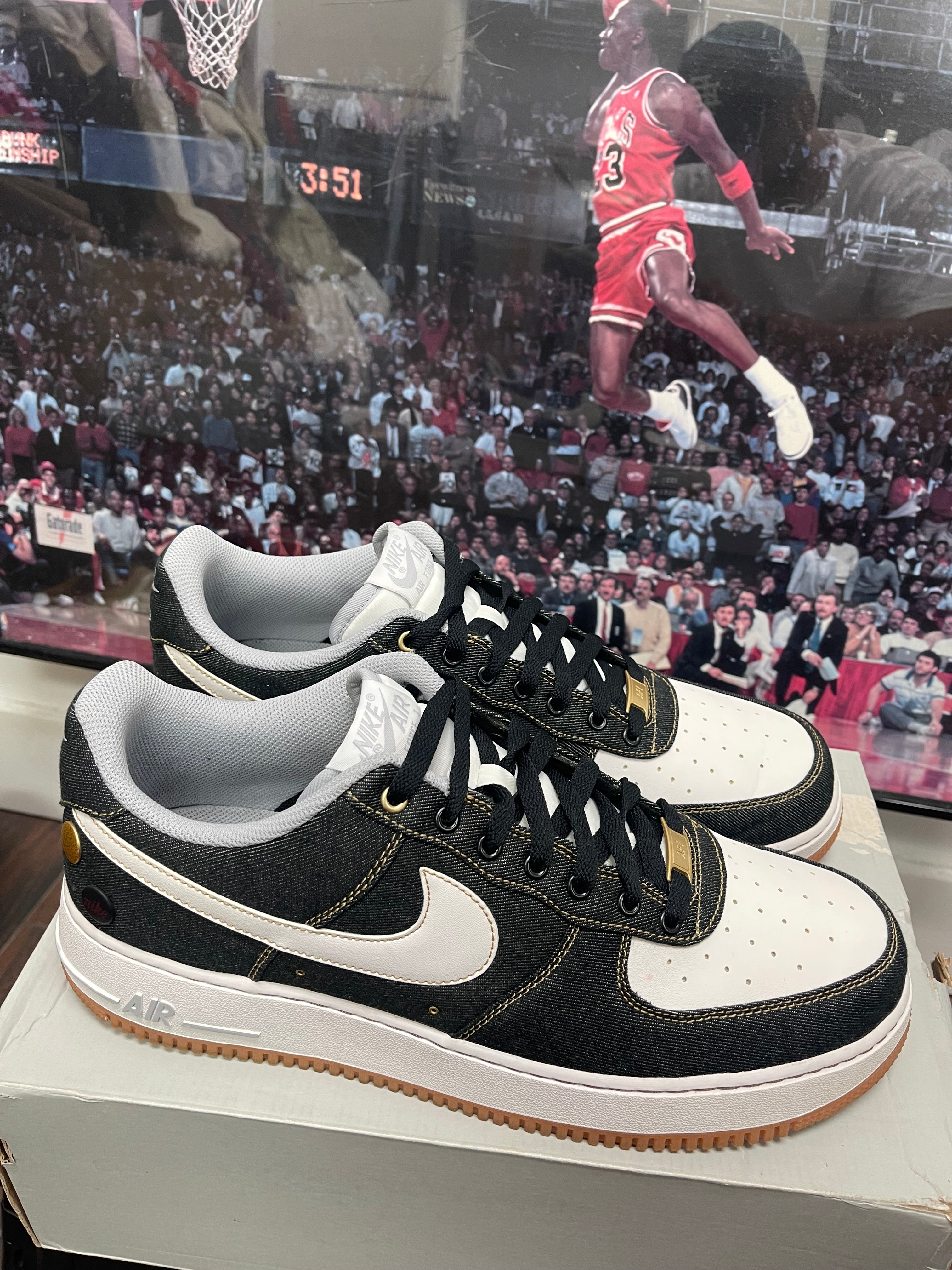 Air Force 1 ‘ Black Denim ‘ Size 13